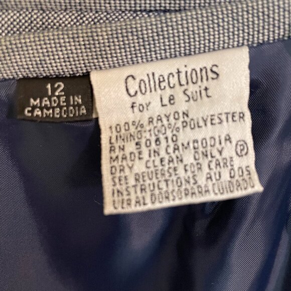 Collections for LE SUIT, two-piece medium blue suit, size 12 - Picture 11 of 12